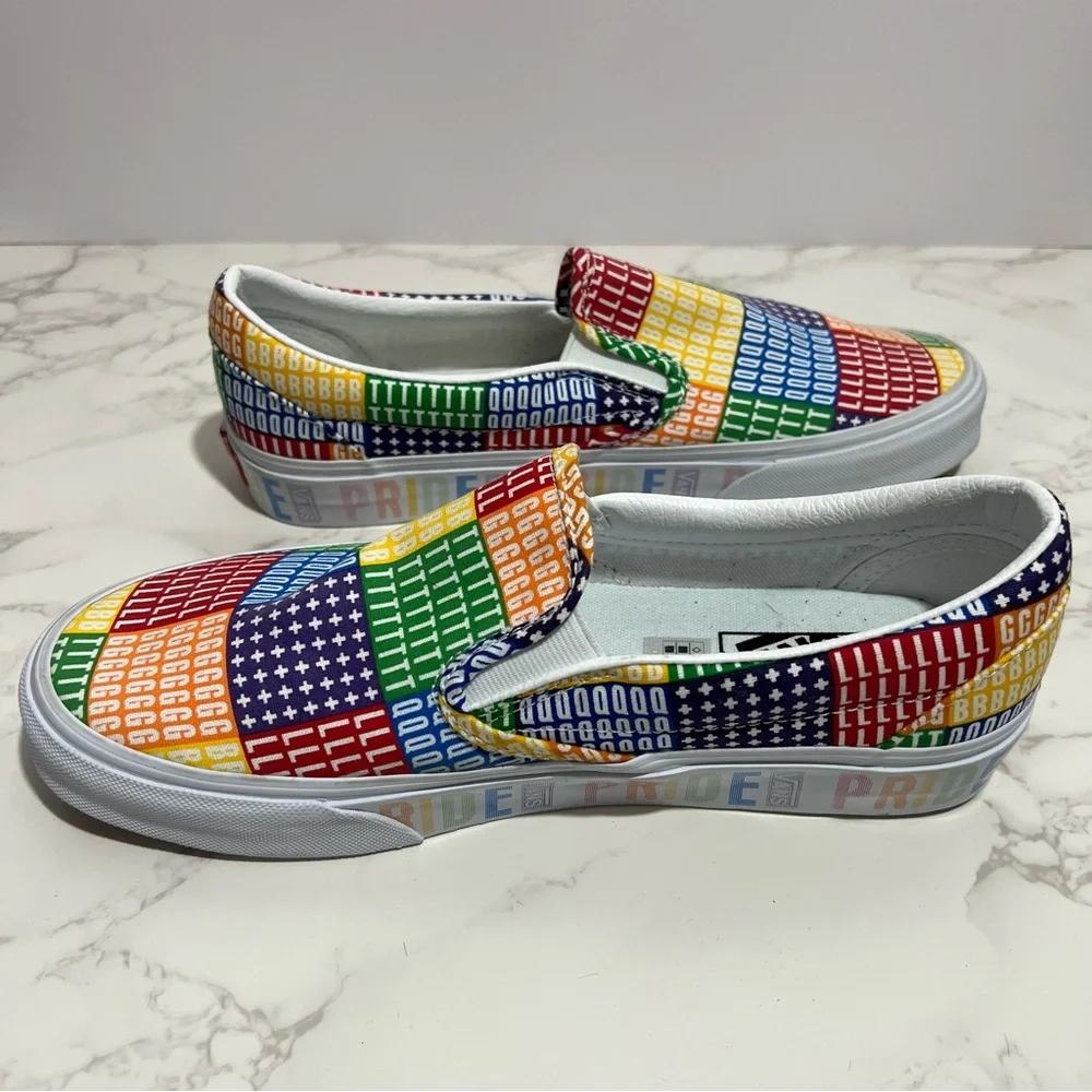 NWOB‎ Pride Multicolored Vans Sneakers -- Women's 8.5 -- Men's 7